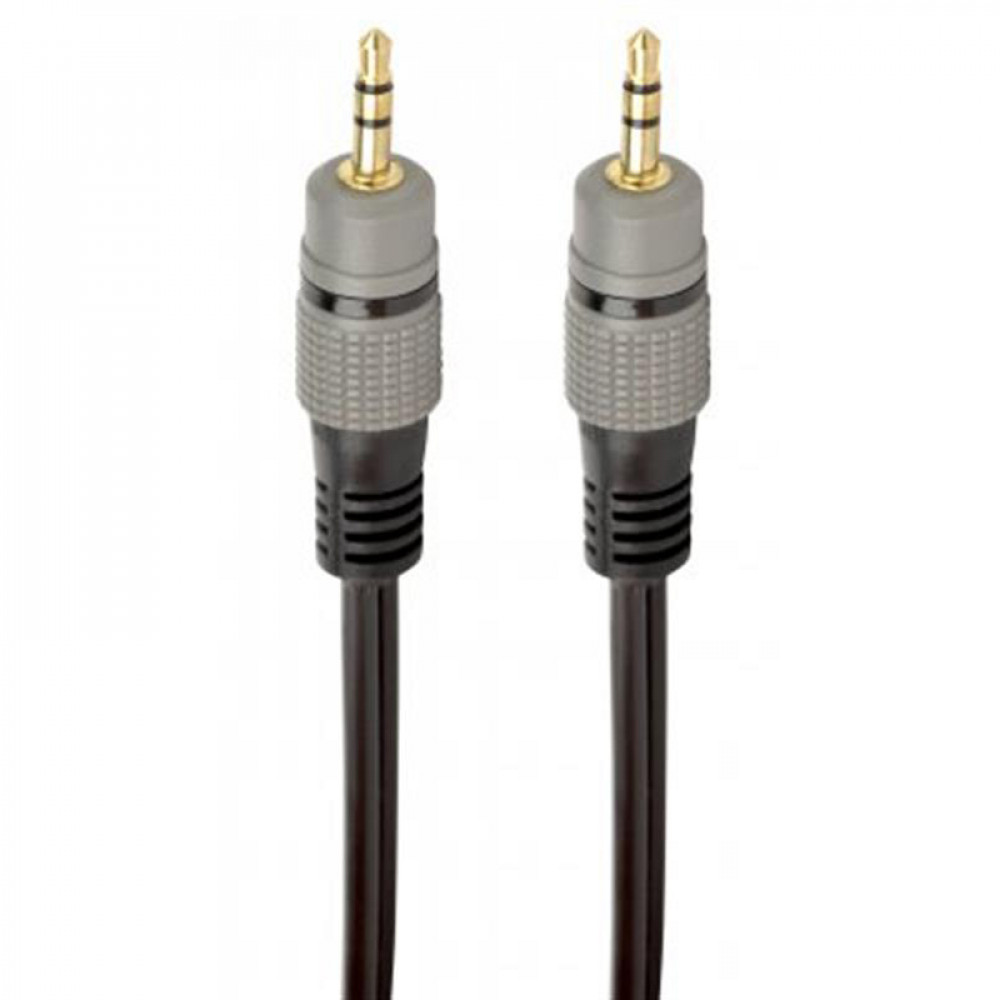 Аудіо-кабель Cablexpert 3.5 мм - 3.5 мм (M/M), 1.5 м, чорний (CCAP-3535MM-1.5M)