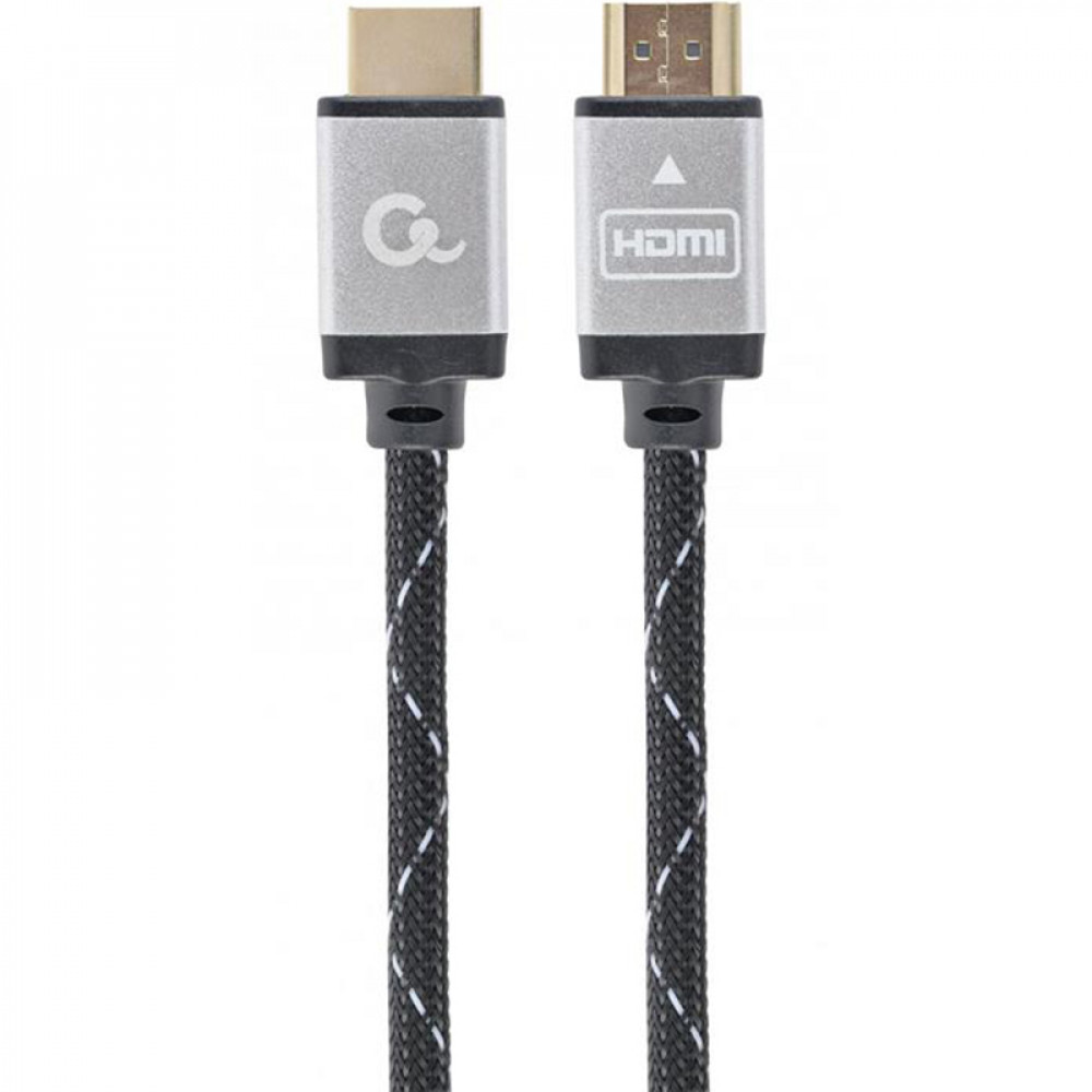 Кабель Cablexpert HDMI - HDMI V 2.0 (M/M), 3 м, чорний/сірий (CCB-HDMIL-3M) коробка