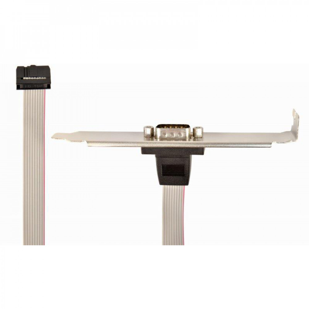 Планка Cablexpert CCDB9RECEPTACLE COM-port DB9 повнопрофільна, 0.25 м