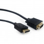 Кабель Cablexpert DisplayPort - VGA (M/M), 1.8 м, чорний (CCP-DPM-VGAM-6) пакет