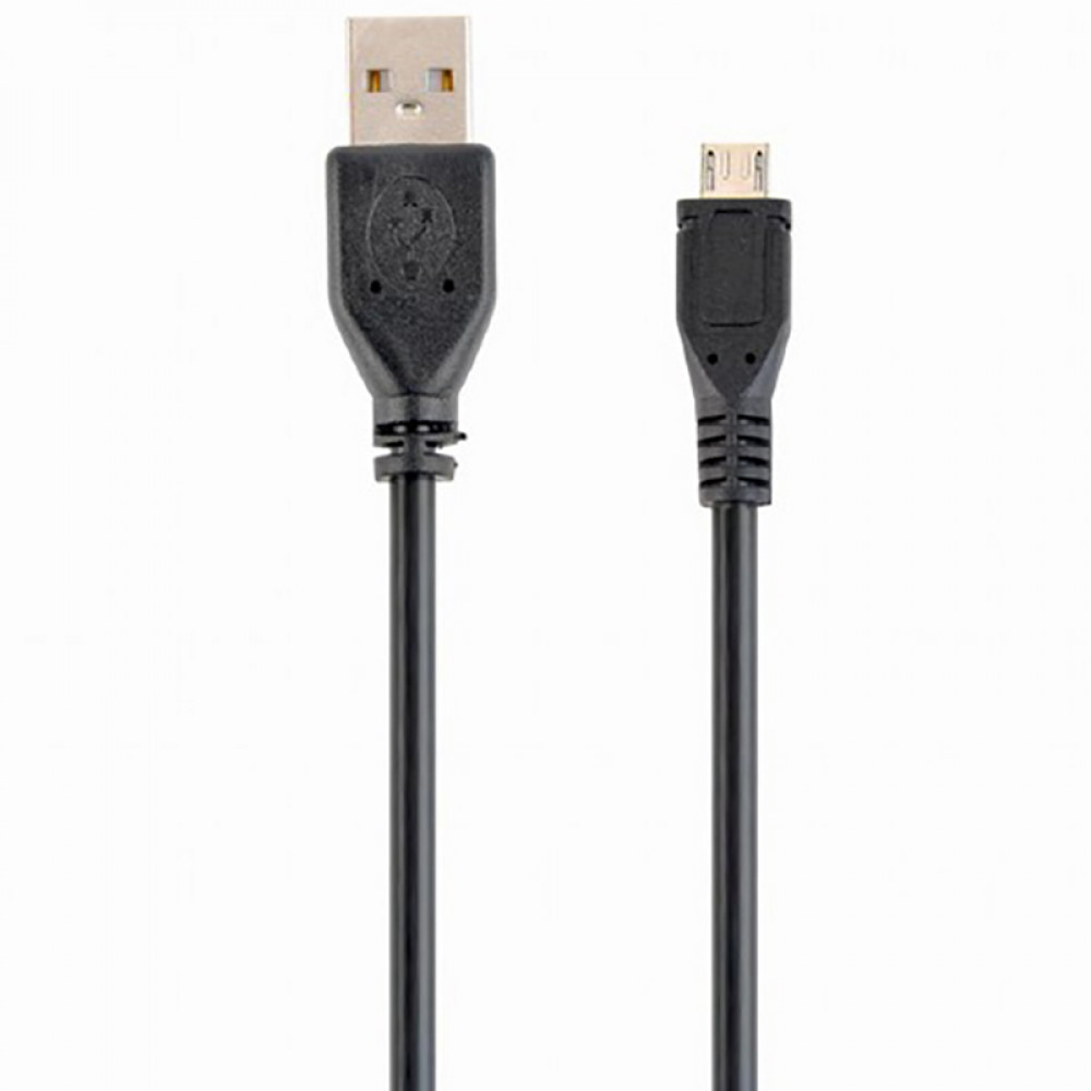 Кабель Cablexpert USB - micro USB V 2.0 (M/M), 0.5 м, чорний (CCP-mUSB2-AMBM-0.5M)
