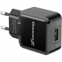 Мережевий зарядний пристрій Grand-X (1xUSB 5В/2.1А) Black (CH-03B)