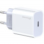 Мережевий зарядний пристрій Grand-X (1xUSB-C 20W) QC4.0, PD 3.0, FCP, AFC White (CH-770)
