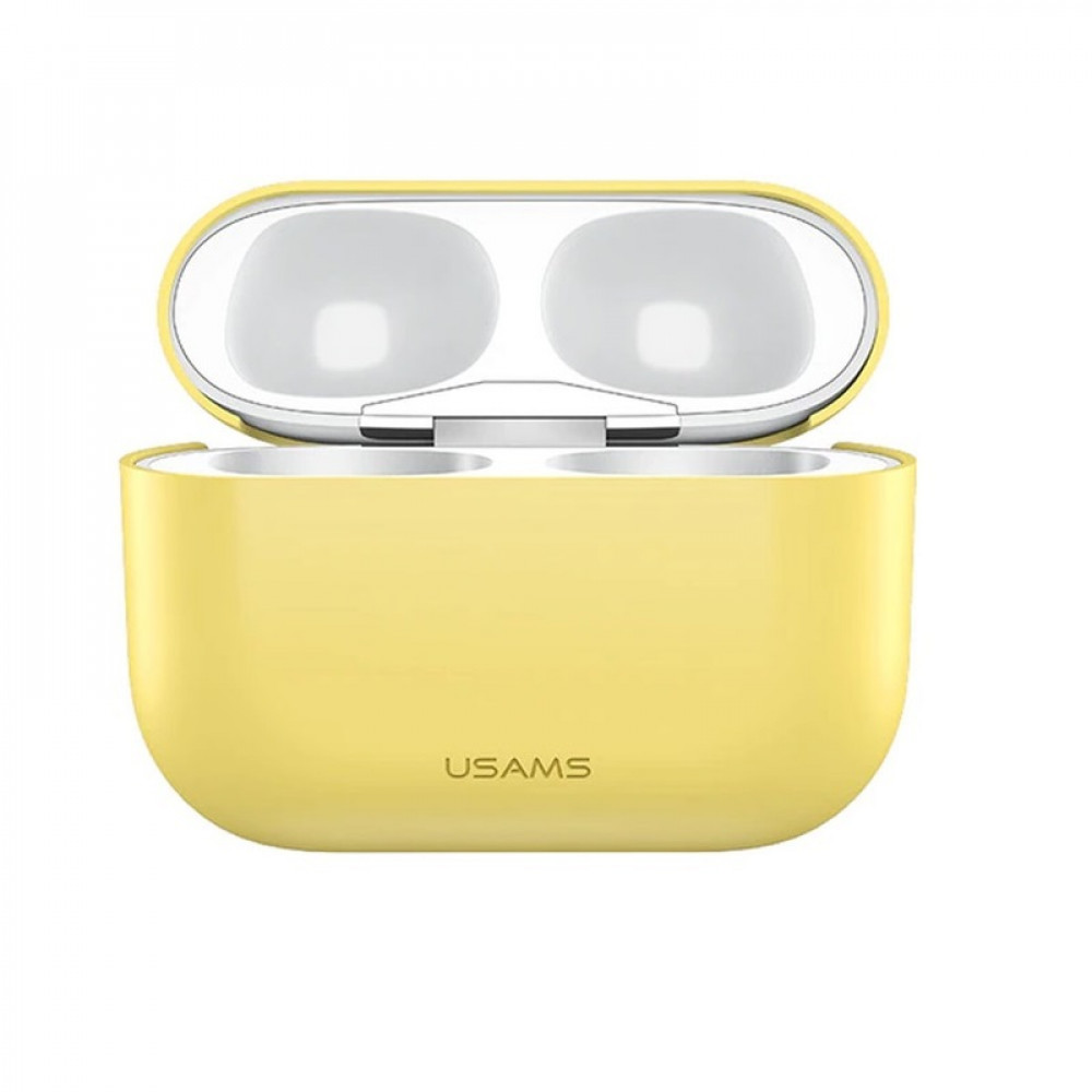 Чохол Usams US-BH569A Silicon Ultrathin для Apple AirPods Pro Yellow (BH569AP03)