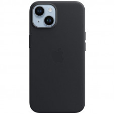 Чохол-накладка Apple Leather Case with MagSafe для Apple iPhone 14 Midnight (MPP43)