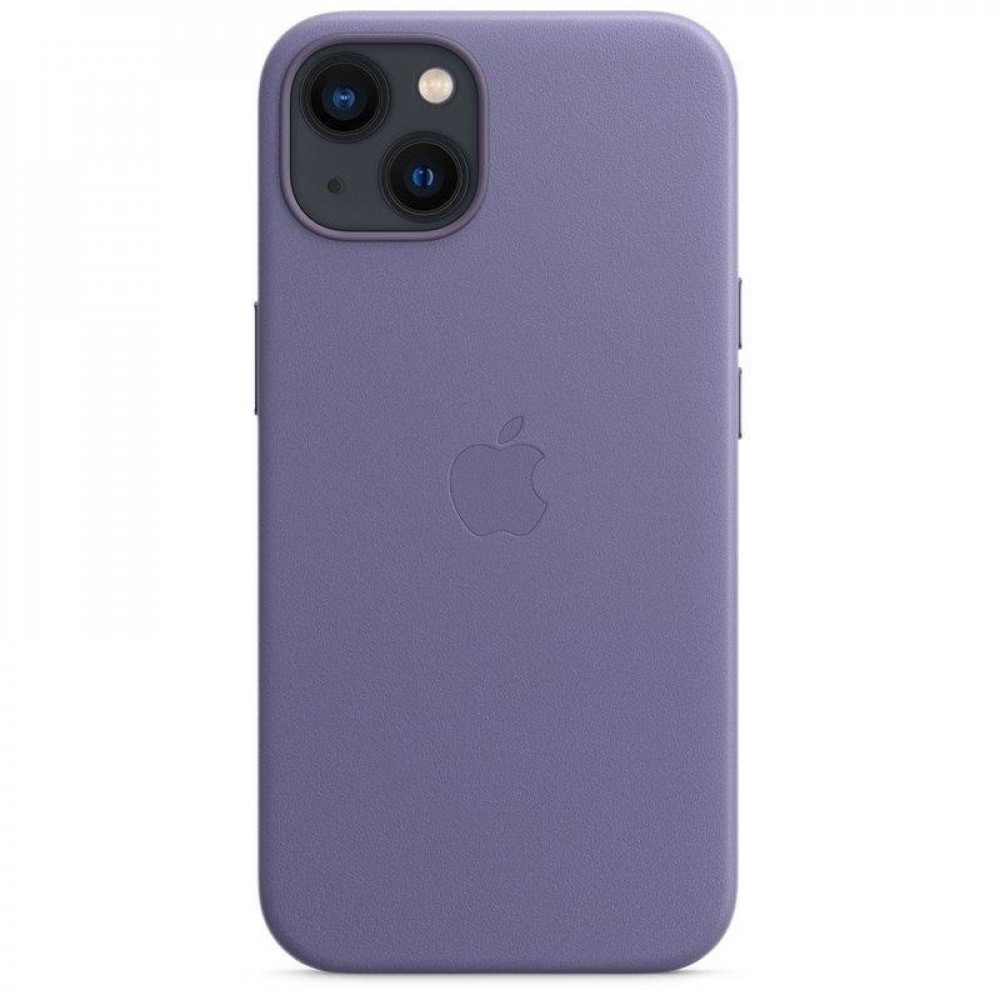 Чохол-накладка Apple Leather Case with MagSafe для Apple iPhone 13 Wisteria (MM163)