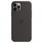 Чохол-накладка Apple Silicone Case with MagSafe для Apple iPhone 12 Pro Max Black (MHLG3)