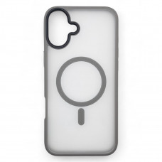 Чохол-накладка BeCover Metal Buttons Case MagSafe для Apple iPhone 16 Plus Gray (712095)