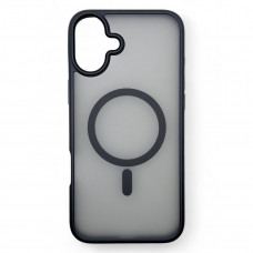 Чохол-накладка BeCover Metal Buttons Case MagSafe для Apple iPhone 16 Black (712090)