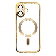 Чохол-накладка BeCover TPU Chrome Case MagSafe для Apple iPhone 16 Plus Gold (712076)