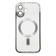 Чохол-накладка BeCover TPU Chrome Case MagSafe для Apple iPhone 16 Plus Silver (712078)
