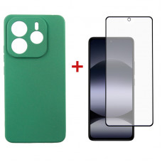 Чохол-накладка Dengos Soft для Xiaomi Redmi Note 14 5G Mint (DG-KM-131) + захисне скло Чохол-накладка Dengos Soft для Xiaomi Redmi Note 14 5G Mint (DG-KM-131) + захисне скло