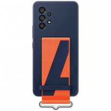 Чохол-накладка Samsung Silicone Cover with Strap для Samsung Galaxy A53 SM-A536 Navy (EF-GA536TNEGRU) Чохол-накладка Samsung Silicone Cover with Strap для Samsung Galaxy A53 SM-A536 Navy (EF-GA536TNEGRU)