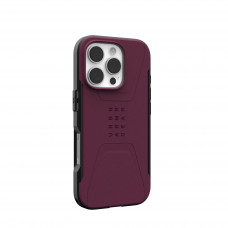 Чохол-накладка Urban Armor Gear Civilian Magsafe для Apple iPhone 16 Pro Bordeaux (114444119049)