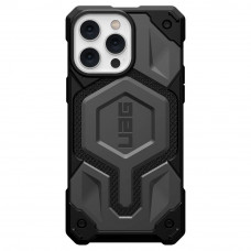 Чохол-накладка Urban Armor Gear Monarch Pro with MagSafe для Apple iPhone 14 Pro Max Kevlar Silver (114031113933)