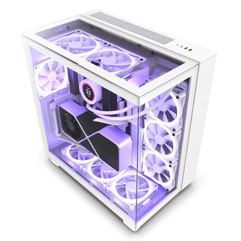 Корпус NZXT H9 Elite White (CM-H91EW-01) без БЖ
