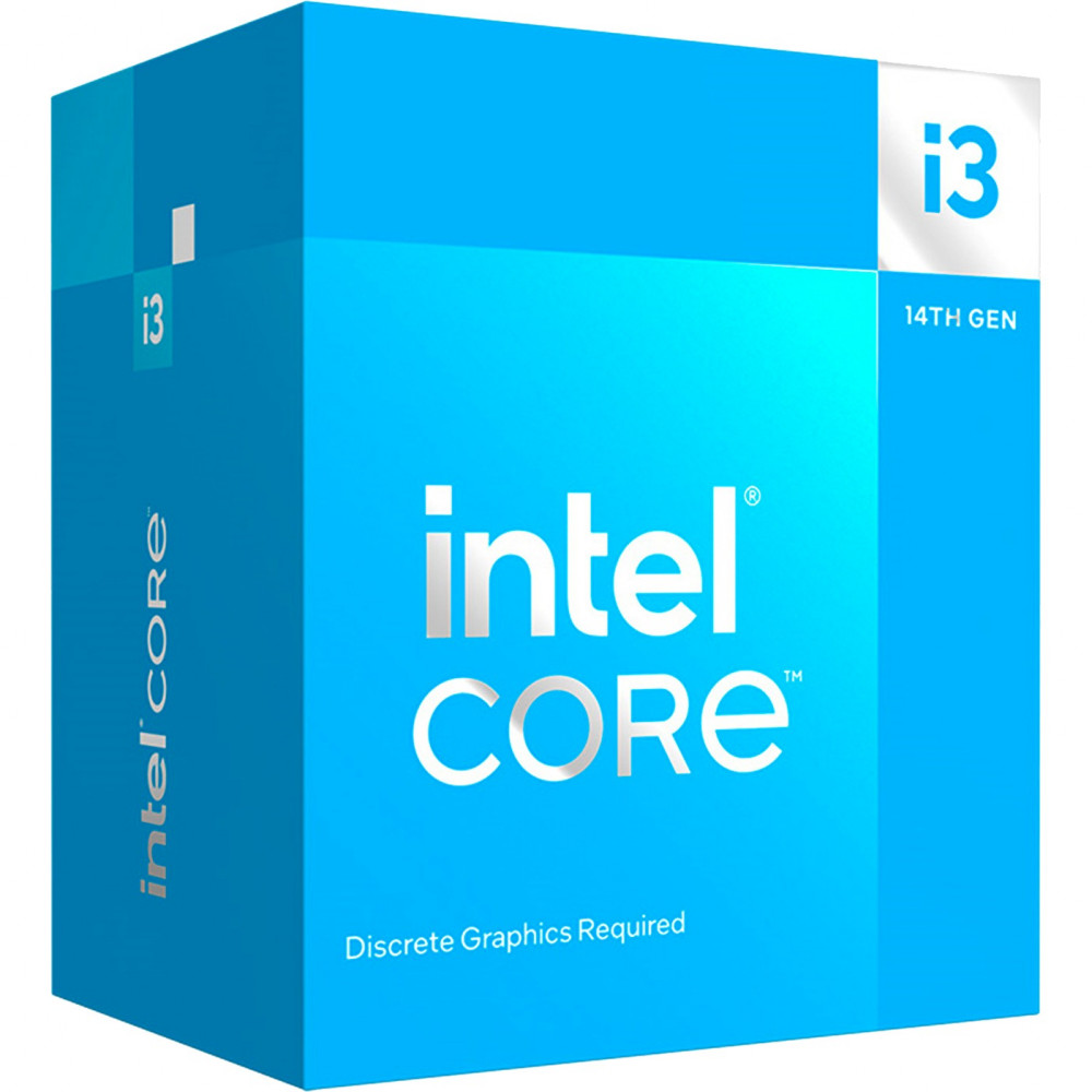 Процесор Intel Core i3 14100F 3.5GHz (12MB, Raptor Lake Refresh, 60W, S1700) Tray (CM8071505092207)