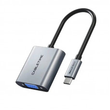 Перехідник Cabletime VGA - USB Type-C (F/M), 0.2 м (CP17A)