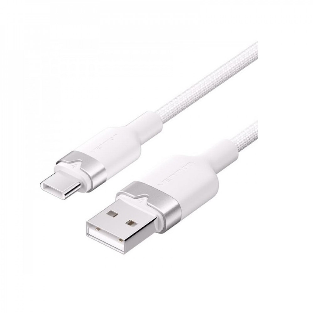Кабель Vention USB - USB Type-C (M/M), 60W, 3A, 2 м, White (CTNWH)