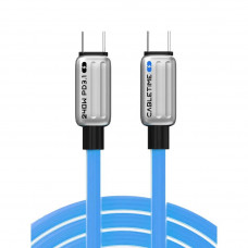 Кабель Cabletime USB Type-C - USB Type-C (M/M) PD 240W, 2 м, Blue (CU05L) Кабель Cabletime USB Type-C - USB Type-C (M/M) PD 240W, 2 м, Blue (CU05L)