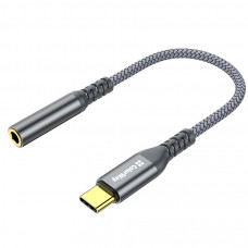 Адаптер ColorWay USB Type-C - 3.5 мм (M/F), 0.14 м, Gray (CW-AD-CJ)