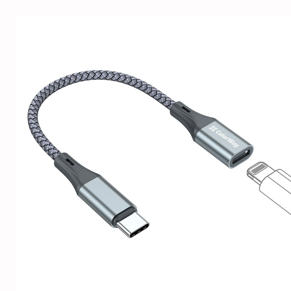 Адаптер ColorWay USB-C - Lightning (CW-AD-CL)