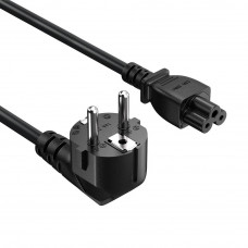 Кабель живлення ColorWay CEE7/7-C5, 1 м, Black (CW-CBP084-BK)