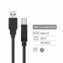 Кабель ColorWay USB - USB Type-B V 2.0 (M/M), 2 м, Black (CW-CBUB072-BK)