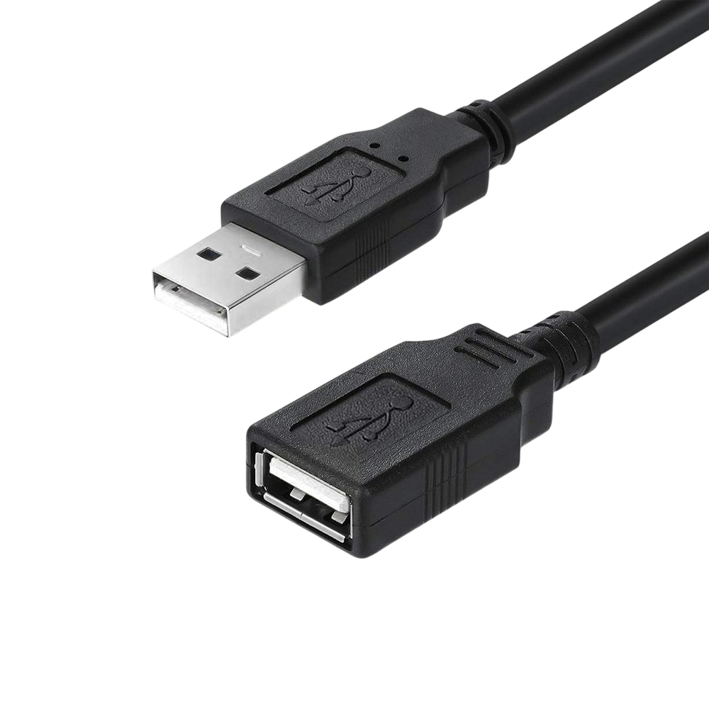 Кабель ColorWay USB - USB V 2.0 (M/F), 1.8 м, Black (CW-CBUF076-BK)