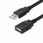 Кабель ColorWay USB - USB V 2.0 (M/F), 1.8 м, Black (CW-CBUF076-BK)