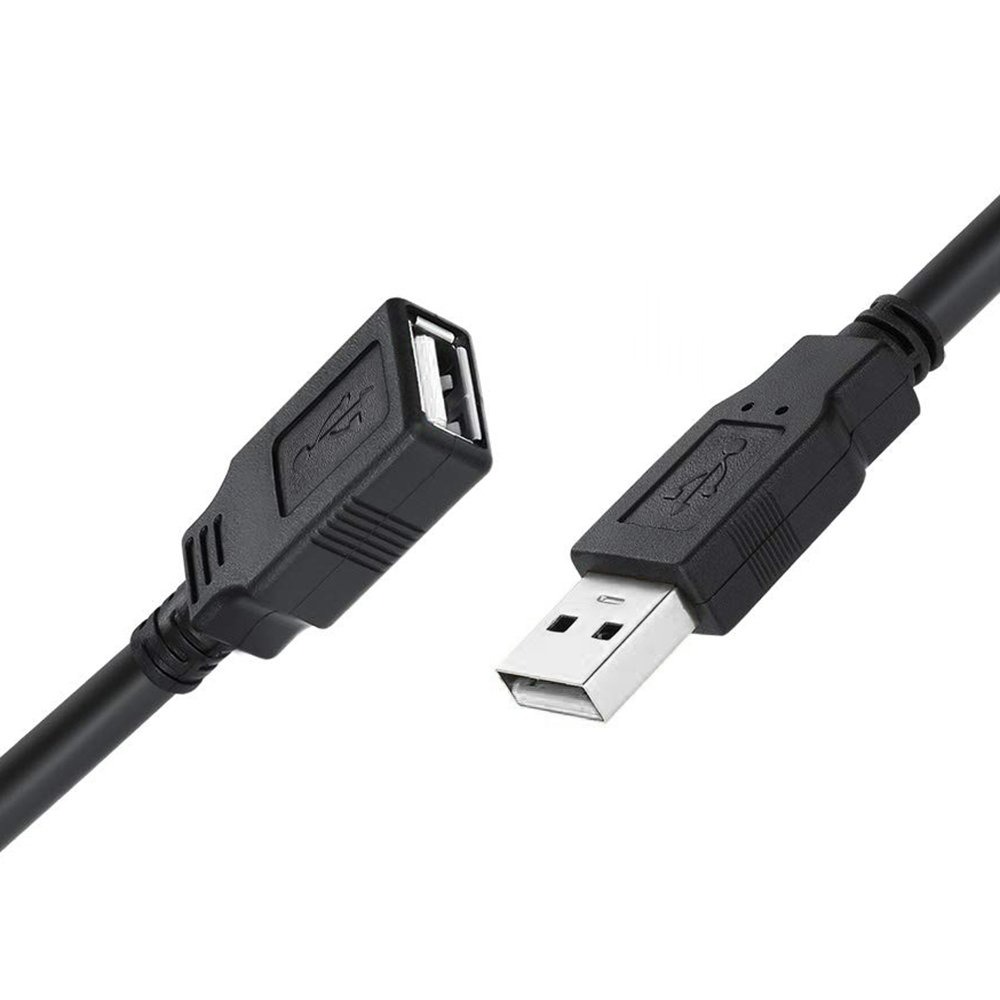 Кабель ColorWay USB - USB V 2.0 (M/F), 1.8 м, Black (CW-CBUF076-BK)