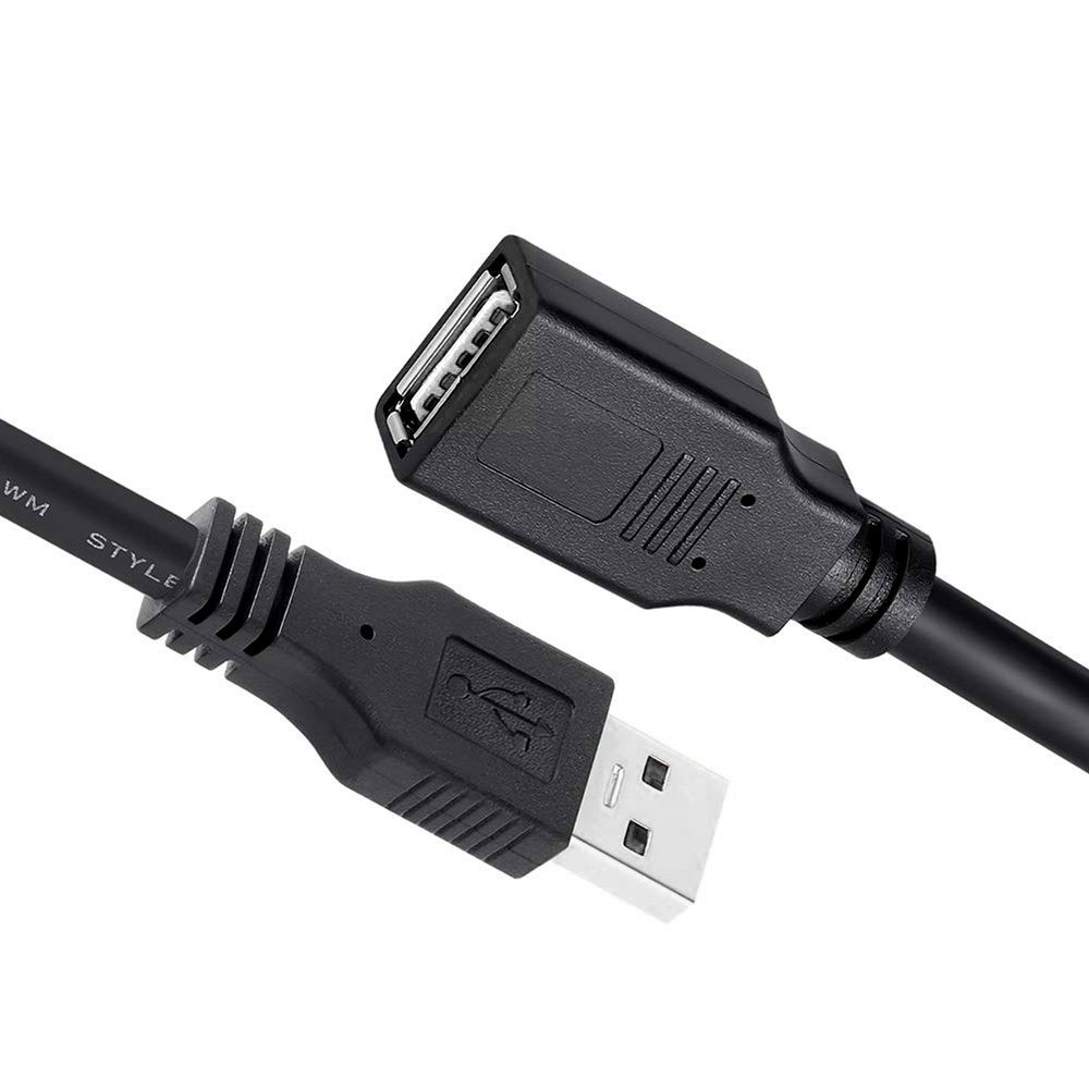 Кабель ColorWay USB - USB V 2.0 (M/F), 1.8 м, Black (CW-CBUF076-BK)