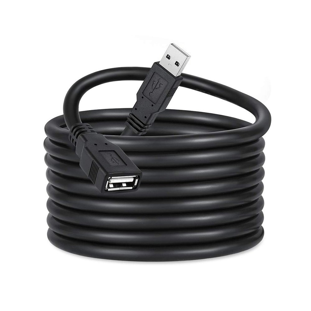 Кабель ColorWay USB - USB V 2.0 (M/F), 1.8 м, Black (CW-CBUF076-BK)