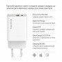 Мережевий зарядний пристрій ColorWay GaN Mini 45W PD Port PPS USB (Type-C PD + USB QC4.0) White (CW-CHS060PD-WT)