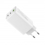 Мережевий зарядний пристрій ColorWay GaN Mini 100W PD Port PPS USB (USB-2C1A) White (CW-CHS061PD-WT)