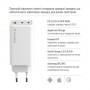 Мережевий зарядний пристрій ColorWay GaN Mini 100W PD Port PPS USB (USB-2C1A) White (CW-CHS061PD-WT)