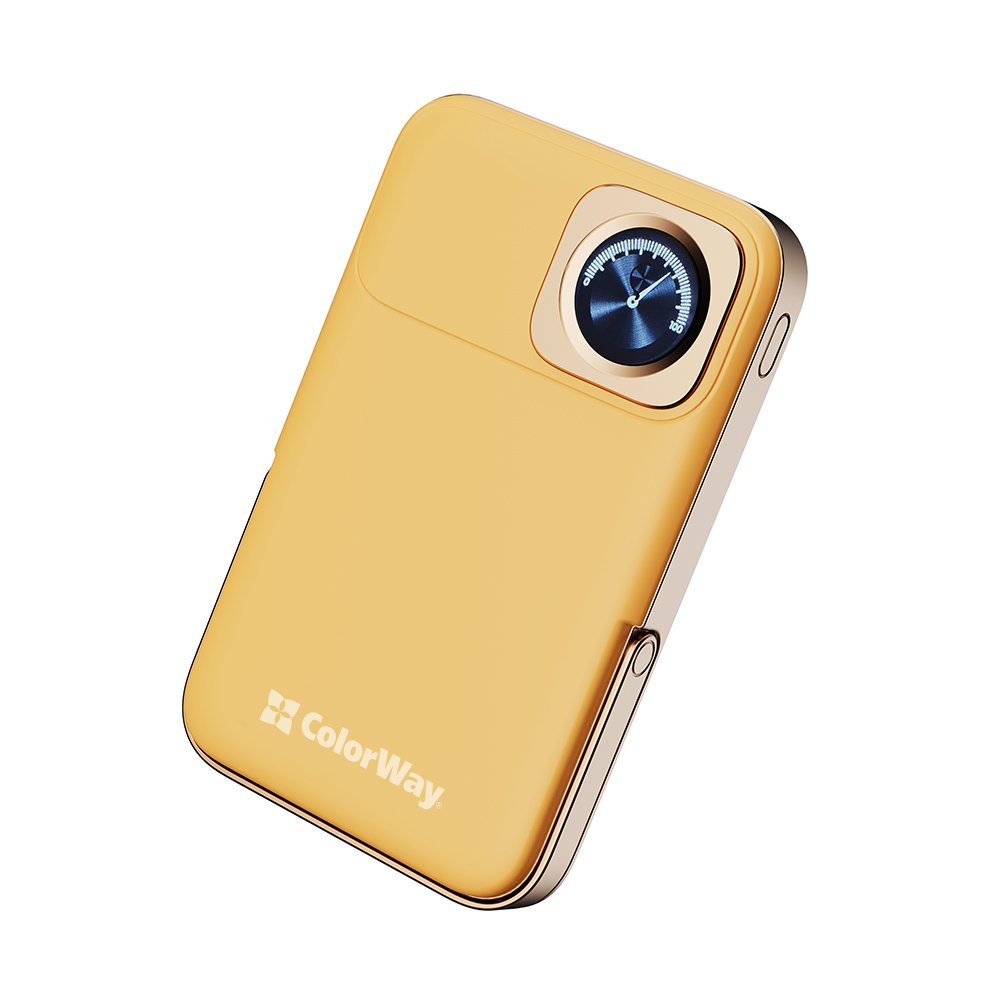 Універсальна мобільна батарея ColorWay 15W MagSafe & Watch Wireless 10000mAh Amber (CW-PB100LPA2Y-WPDD)