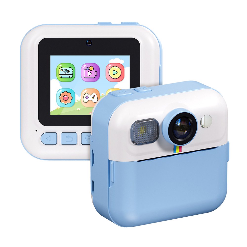 Дитячий фотоапарат ColorWay з функцією моментального друку Blue (CW-PHP01B)
