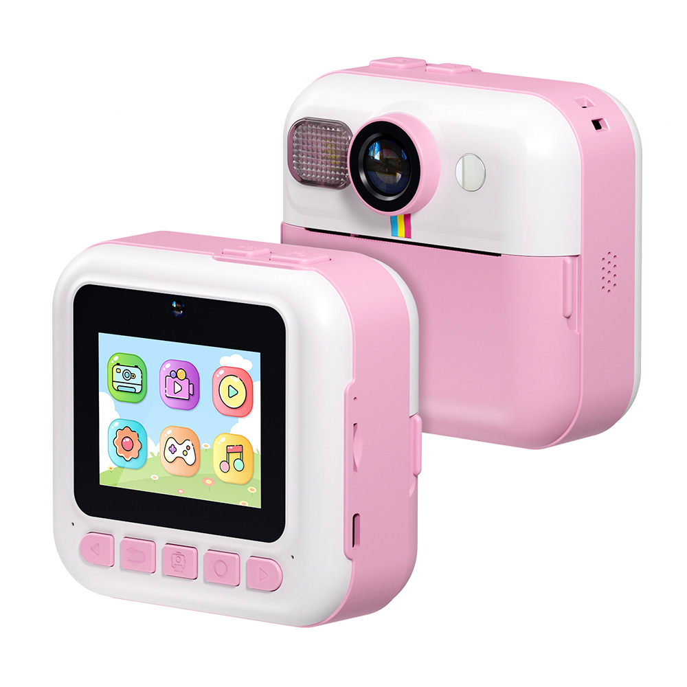 Дитячий фотоапарат ColorWay з функцією моментального друку Pink (CW-PHP01P)