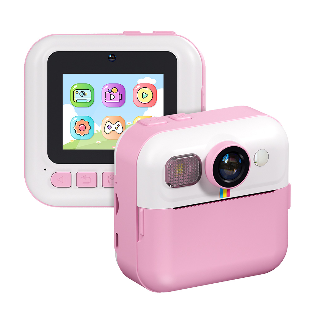 Дитячий фотоапарат ColorWay з функцією моментального друку Pink (CW-PHP01P)