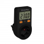 Енергометр цифровий (W/V/A/C/KWh) СolorWay для розетки (16A/3680W) (CW-VM16-01D)