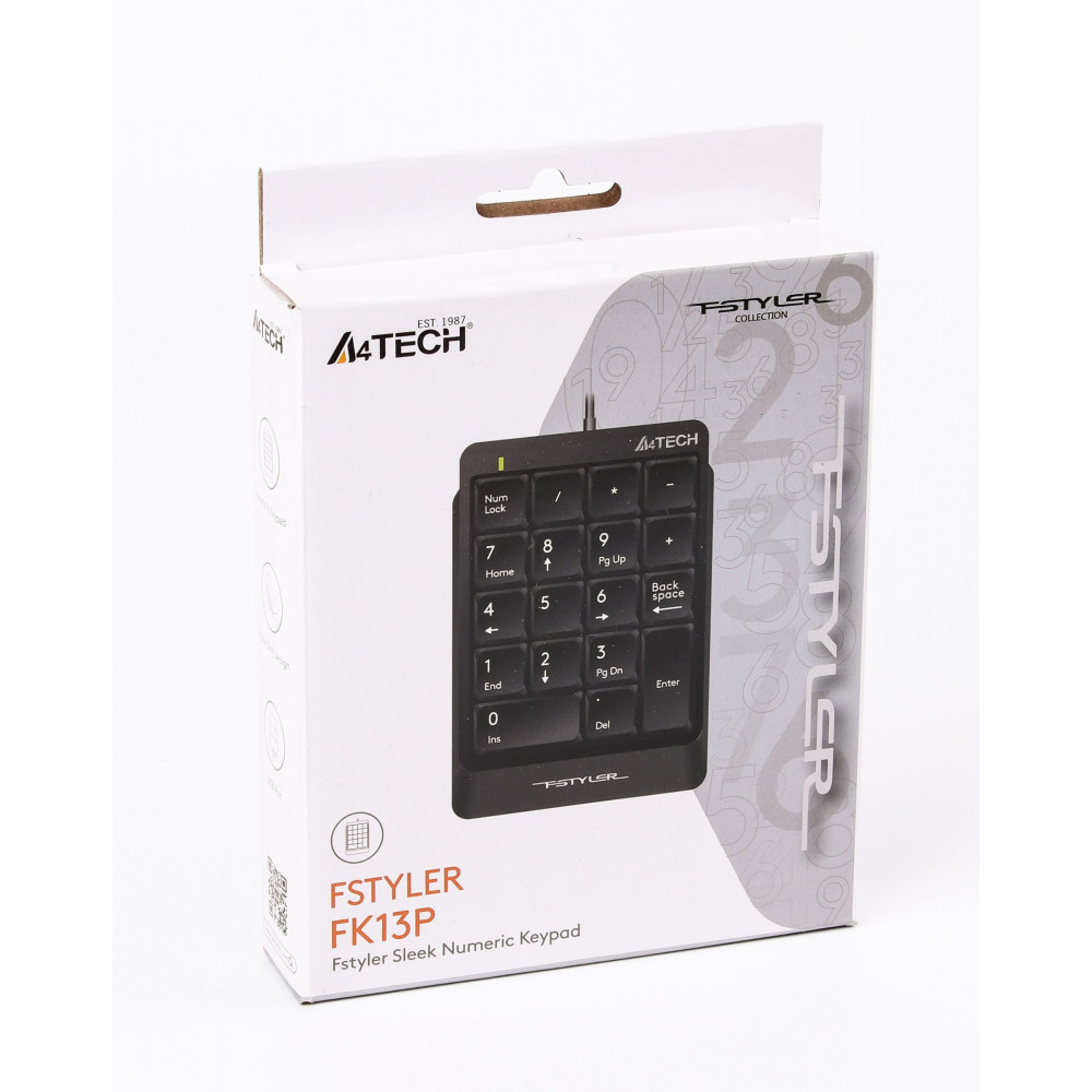Цифровий клавiатурный блок A4Tech FK13P Black