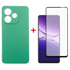 Чохол-накладка Dengos для Oppo A5 Pro Mint Full Glue (DG-KM-153) + захисне скло Чохол-накладка Dengos для Oppo A5 Pro Mint Full Glue (DG-KM-153) + захисне скло