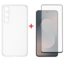 Чохол-накладка Dengos Soft для Samsung Galaxy S25 FE SM-S731 Clear (DG-KM-172) + захисне скло