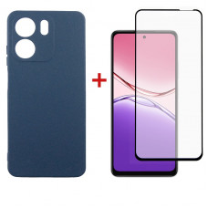 Чохол-накладка Dengos Carbon для Oppo A5X Blue (DG-KM-176) + захисне скло