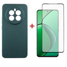 Чохол-накладка Dengos Soft для Realme 12 4G/5G Green (DG-KM-184) + захисне скло