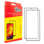 Захисне скло Dengos для Motorola G55 Black Full Glue (DG-TG2P-76) 2шт