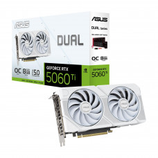 Відеокарта GF RTX 5060 Ti  8GB GDDR7 Dual OC White Asus (DUAL-RTX5060TI-O8G-WHITE)