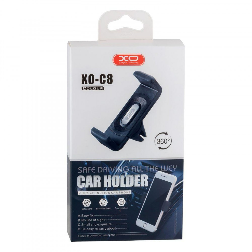 Тримач автомобільний XO С8 Black