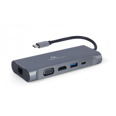 Док станція Cablexpert USB-C 7-в-1 (A-CM-COMBO7-01) Док станція Cablexpert USB-C 7-в-1 (A-CM-COMBO7-01)